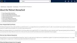 
                            9. Walmart.com Help: About the Walmart MoneyCard