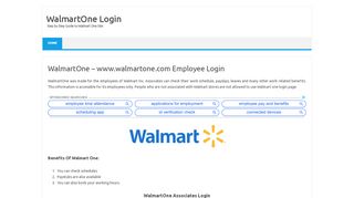 
                            6. WalmartOne Login - Guide to Walmartone.com & …