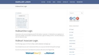 
                            8. WalmartOne Login | www.WalmartOne.com Associate Login