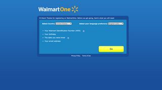 
                            9. WalmartOne - WalmartOne Registration Portal