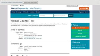 
                            8. Walsall Council Tax | Walsall Community Living Directory