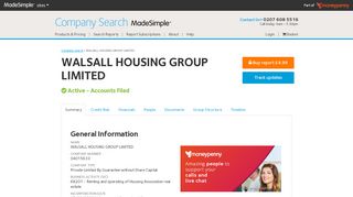 
                            11. WALSALL HOUSING GROUP LIMITED - Company Search