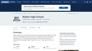 
                            6. Walton High School in Marietta, GA - US News Best High ...