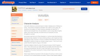 
                            6. Wamba in Ivanhoe - shmoop.com