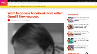 
                            5. Want to access Facebook from within Gmail? Now you can.