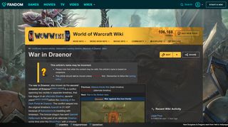 
                            6. War in Draenor | WoWWiki | FANDOM powered by Wikia