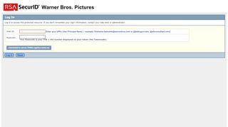 
                            8. Warner Bros. - RSA SecurID PASSCODE Request