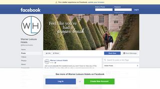 
                            3. Warner Leisure Hotels - Posts | Facebook