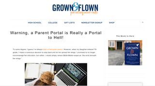 
                            2. Warning, a Parent Portal is Really a Portal to Hell! - Grown and Flown