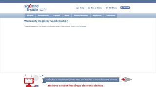 
                            3. Warranty Register Confirmation | SquareTrade