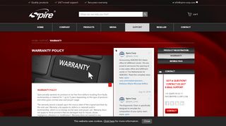 
                            3. Warranty | Support | Spire Corp - Powered by Innovation