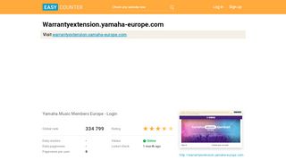 
                            5. Warrantyextension.yamaha-europe.com - Easy Counter