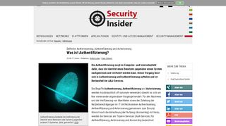 
                            9. Was ist Authentifizierung? - security-insider.de