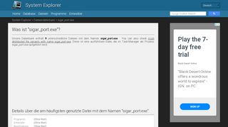 
                            8. Was ist sigar_port.exe? | System Explorer