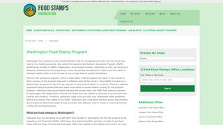 
                            6. Washington Food Stamp Program - Supplemental …