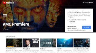 
                            7. Watch AMC Premiere online | YouTube TV (Free Trial)