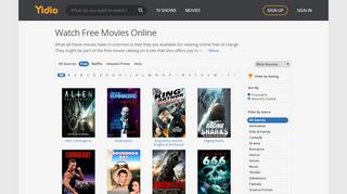 
                            1. Watch Free Movies Online - Full Movies - Yidio
