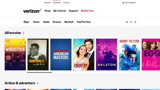 
                            8. Watch Movies Online | Verizon Fios TV