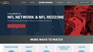
                            7. Watch NFL Network and NFL RedZone Online