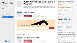 
                            11. Watch Portal Philippines Coupon August 2019 - ILoveBargain