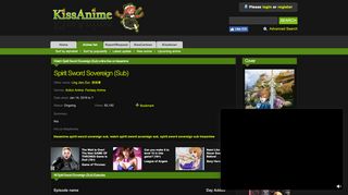 
                            9. Watch Spirit Sword Sovereign Online Free | KissAnime