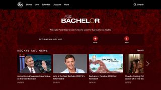 
                            4. Watch The Bachelor TV Show - ABC.com