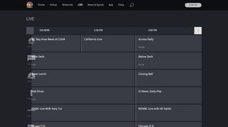 
                            3. Watch the NBC Live Stream - NBC.com