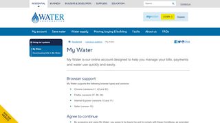 
                            6. Water Corporation of WA - My Water