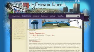 
                            2. Water Department - Jefferson Parish, LA