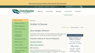 
                            6. Water & Sewer | Dorchester County, SC website