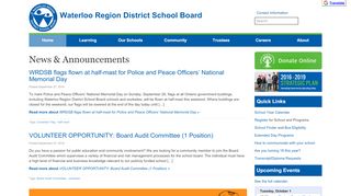 
                            2. Waterloo Region District School Board