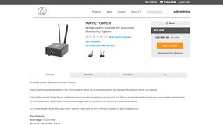 
                            8. WAVETOWER RF Venue WaveTower® Remote RF Spectrum ...