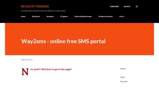 
                            5. Way2sms - online free SMS portal - bloggershk.blogspot.com