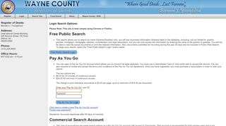 
                            8. Wayne County - Login - Wayne County Land Records