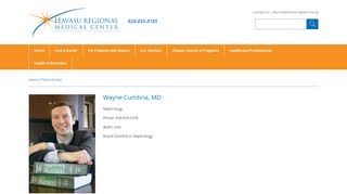 
                            7. Wayne Cumbria, MD - Havasu Regional Medical Center