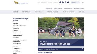 
                            8. Wayne Memorial High School - High Schools - Schools - Home