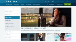 
                            3. Ways To Redeem | Amtrak Guest Rewards