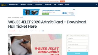 
                            1. WBJEE JELET Admit Card 2019 (Available) - Download Hall ...