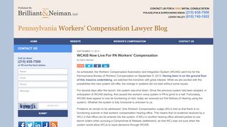 
                            8. WCAIS Now Live For PA Workers’ Compensation …