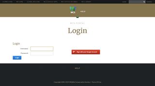 
                            5. WCS Portal Login - Wildlife Conservation Society