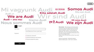 
                            9. We are Audi - Login