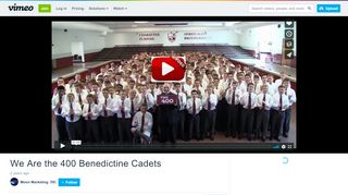 
                            8. We Are the 400 Benedictine Cadets on Vimeo