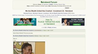 
                            6. We Are Wealth United Has Crashed - Investment (3) - Nigeria