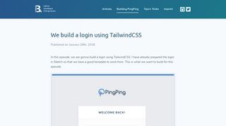 
                            4. We build a login using TailwindCSS // Stefan Bauer