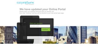 
                            1. We have updated your Online Portal - Easy Return