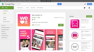 
                            11. We Heart It - Apps on Google Play