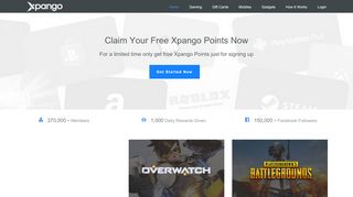
                            1. We Reward Gamers - Get Gaming Rewards from Xpango - Start Now!