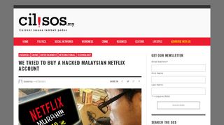 
                            3. We tried to buy a hacked Malaysian Netflix account