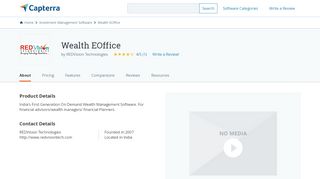 
                            8. Wealth EOffice Reviews and Pricing - 2019 - Capterra