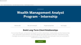 
                            6. Wealth Management Internship | JPMorgan Chase & Co.